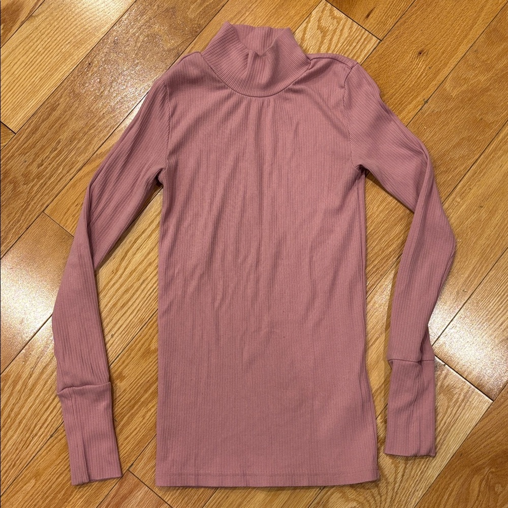 J. Crew Women's Dusty Rose mock turtleneck Neck Sweater